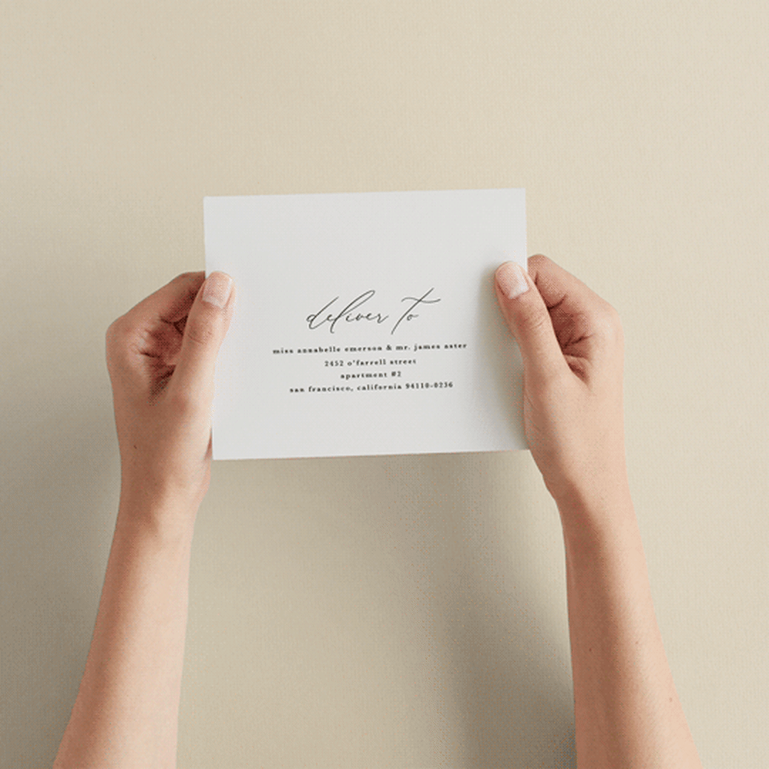 "ridge" - Savvy Wedding Invitations in Natural by Kate Ahn - How it works