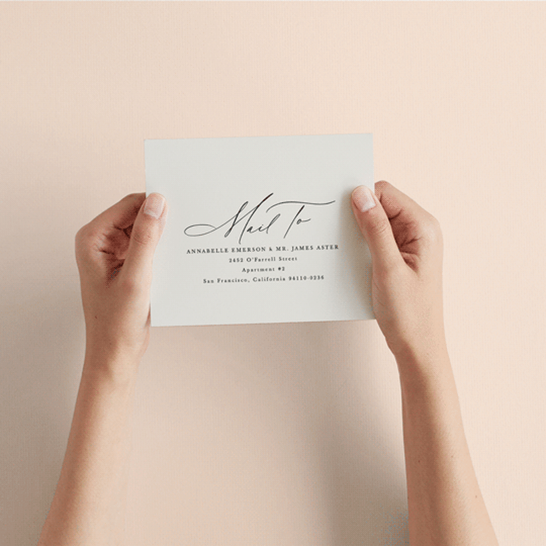 "Scripted Names" - Savvy Wedding Invitations in Ecru by Hooray Creative - How it works