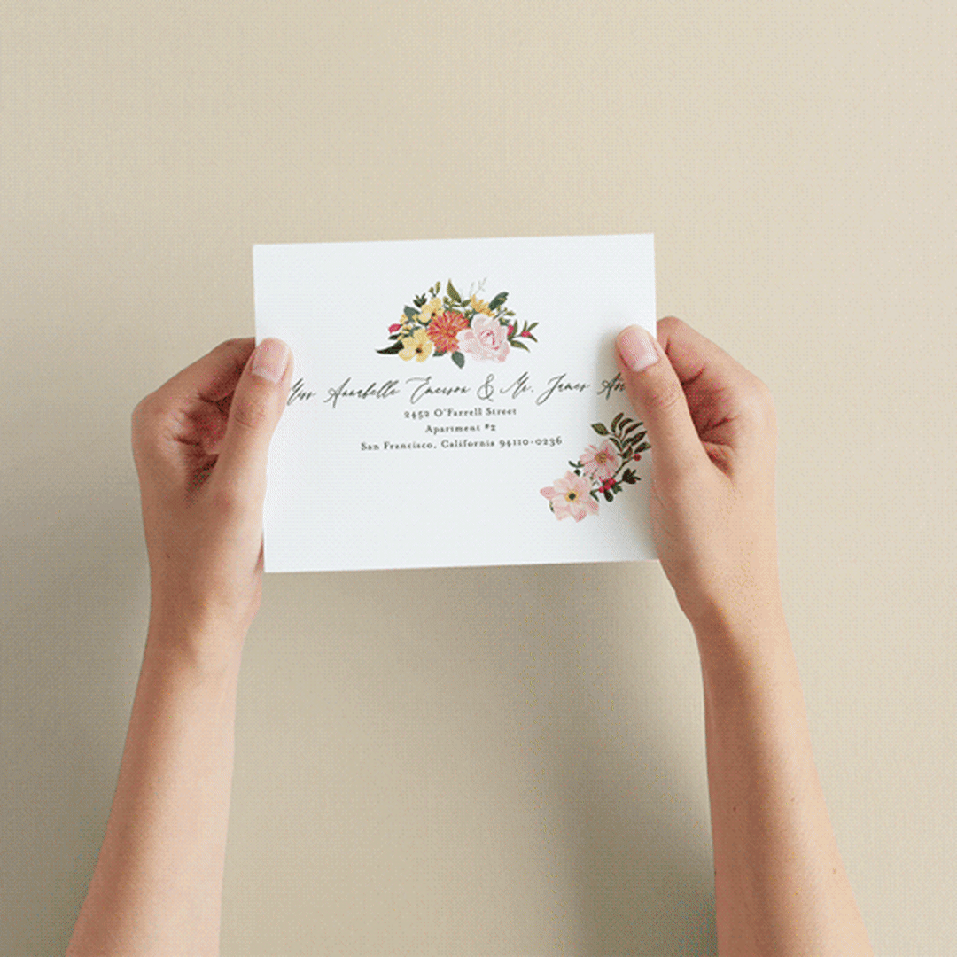 "Forest Flowers" - Savvy Wedding Invitations in Tropical by Susan Moyal - How it works