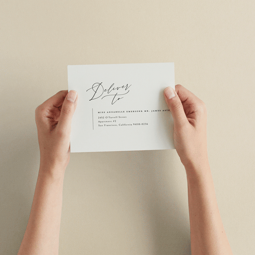 "Violet " - Savvy Wedding Invitations in Linen by Kelly Schmidt - How it works