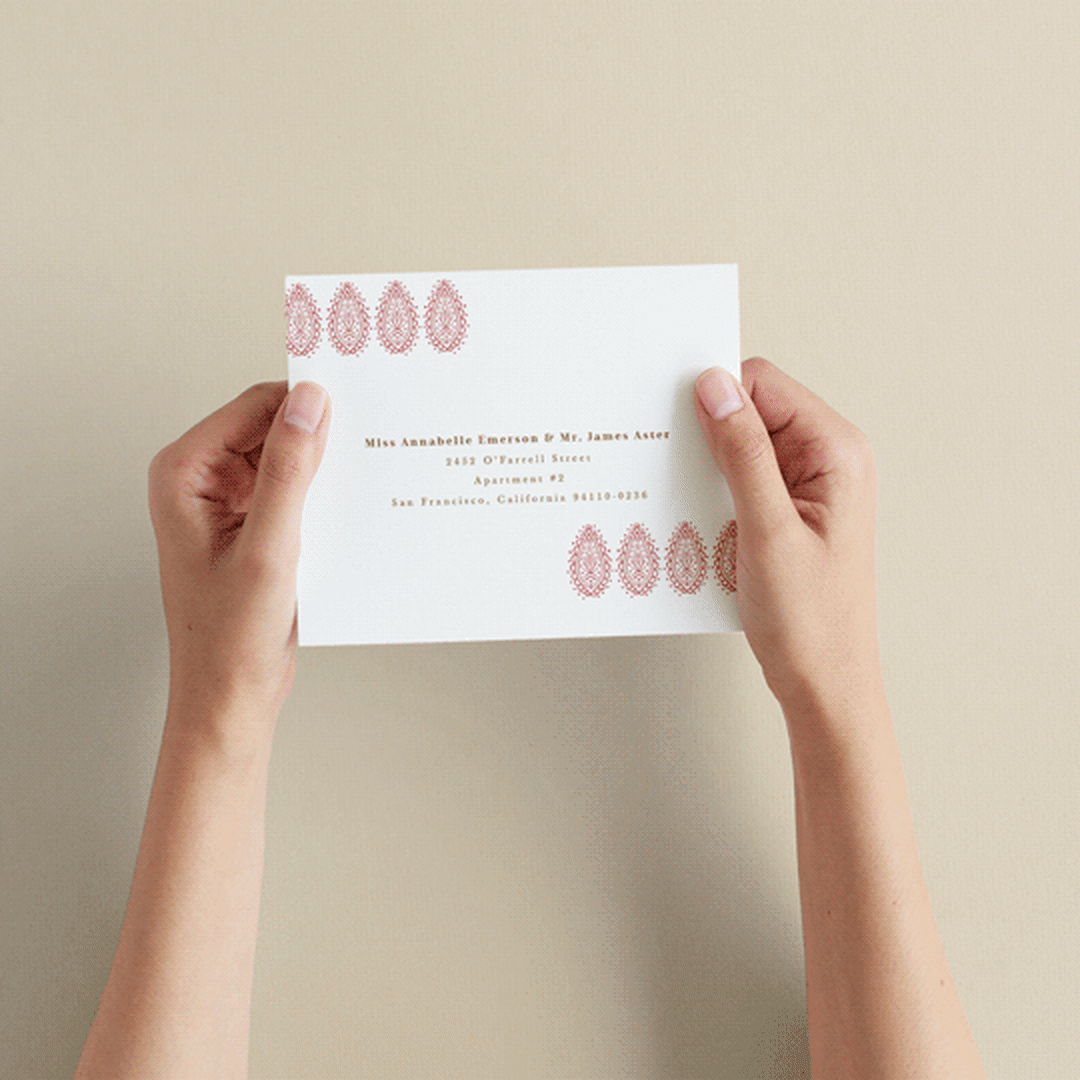 "AMAYA" - Savvy Wedding Invitations in Blush by Kanika Mathur - How it works