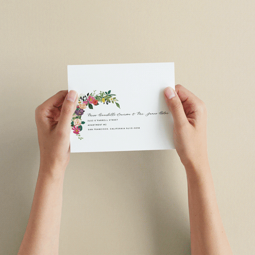 "Secret Garden" - Savvy Wedding Invitations in Daisy by Susan Moyal - How it works