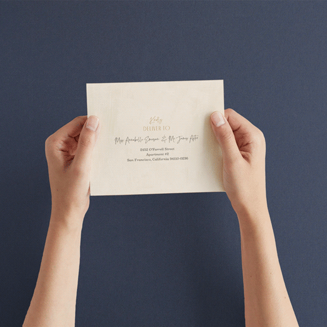 "Chuppah Arch" - Savvy Wedding Invitations in Desert Sun by Laura Bolter - How it works