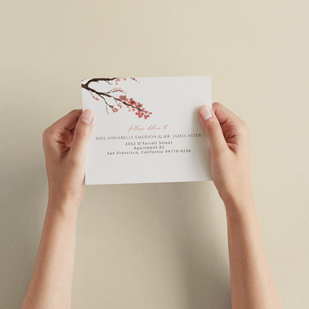 "Blossoms of Love" - Savvy Wedding Invitations in Champagne by frau brandt - How it works