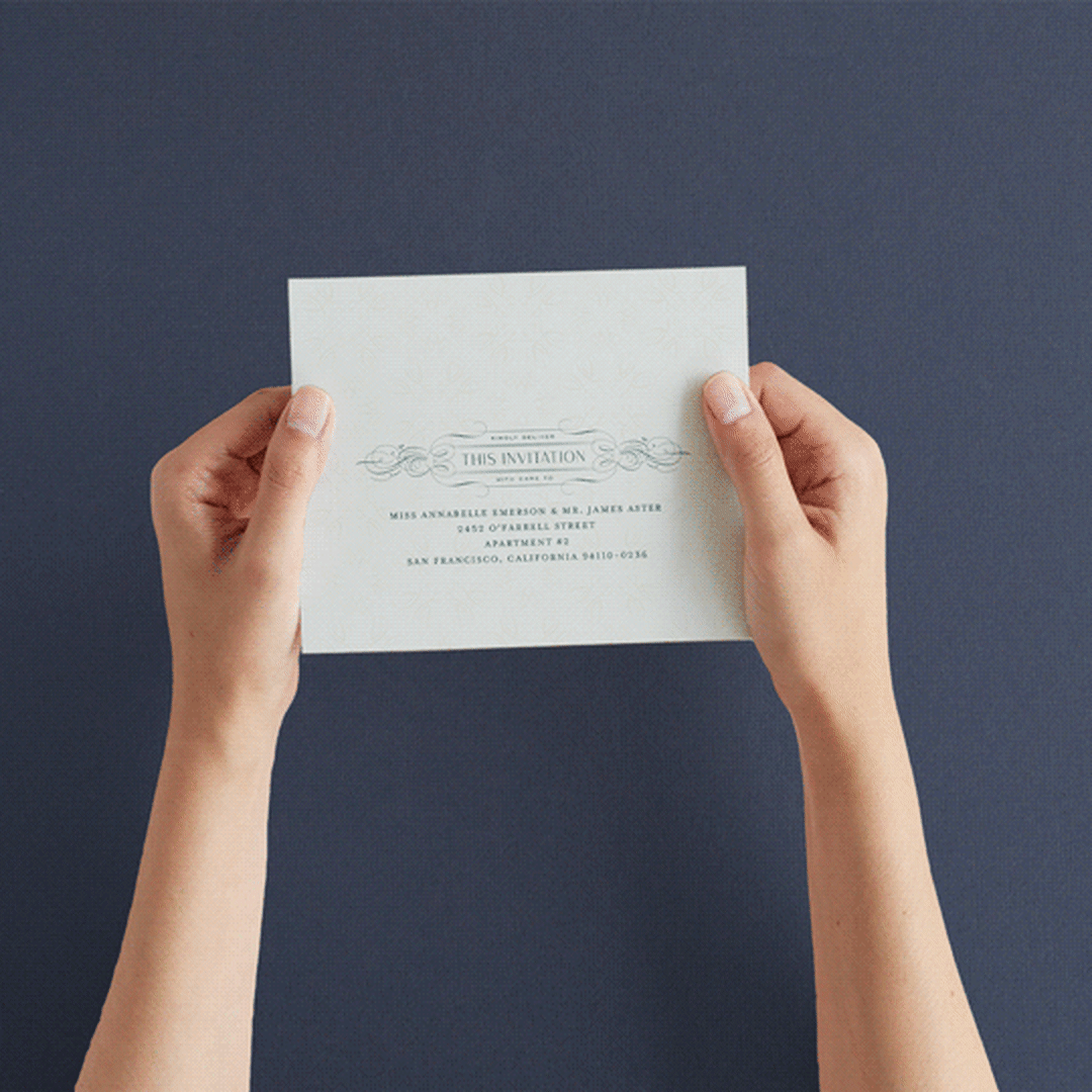 "Chantilly" - Savvy Wedding Invitations in Emerald by Kimberly Morgan - How it works