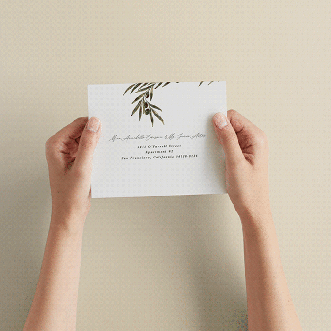 "Tuscan Hill" - Savvy Wedding Invitations in Creme by Kate Ahn - How it works