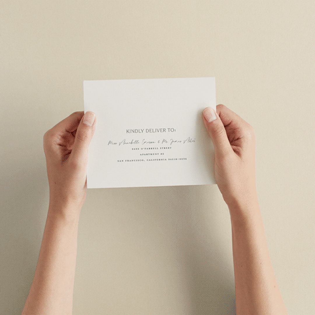 "Splendid" - Savvy Wedding Invitations in Ecru by Sandra Picco Design - How it works