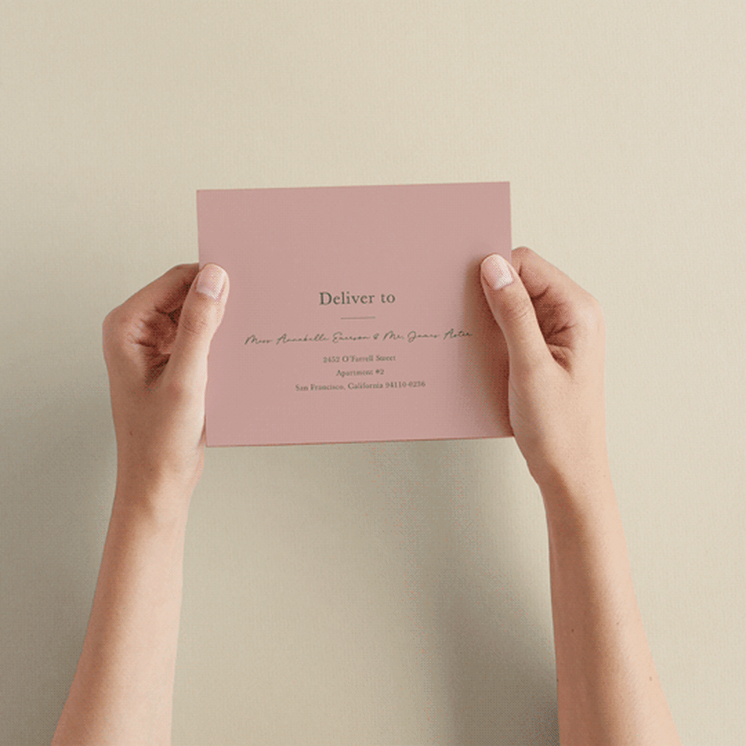"Simple Type" - Savvy Wedding Invitations in Olive Branch by Stacey Meacham - How it works