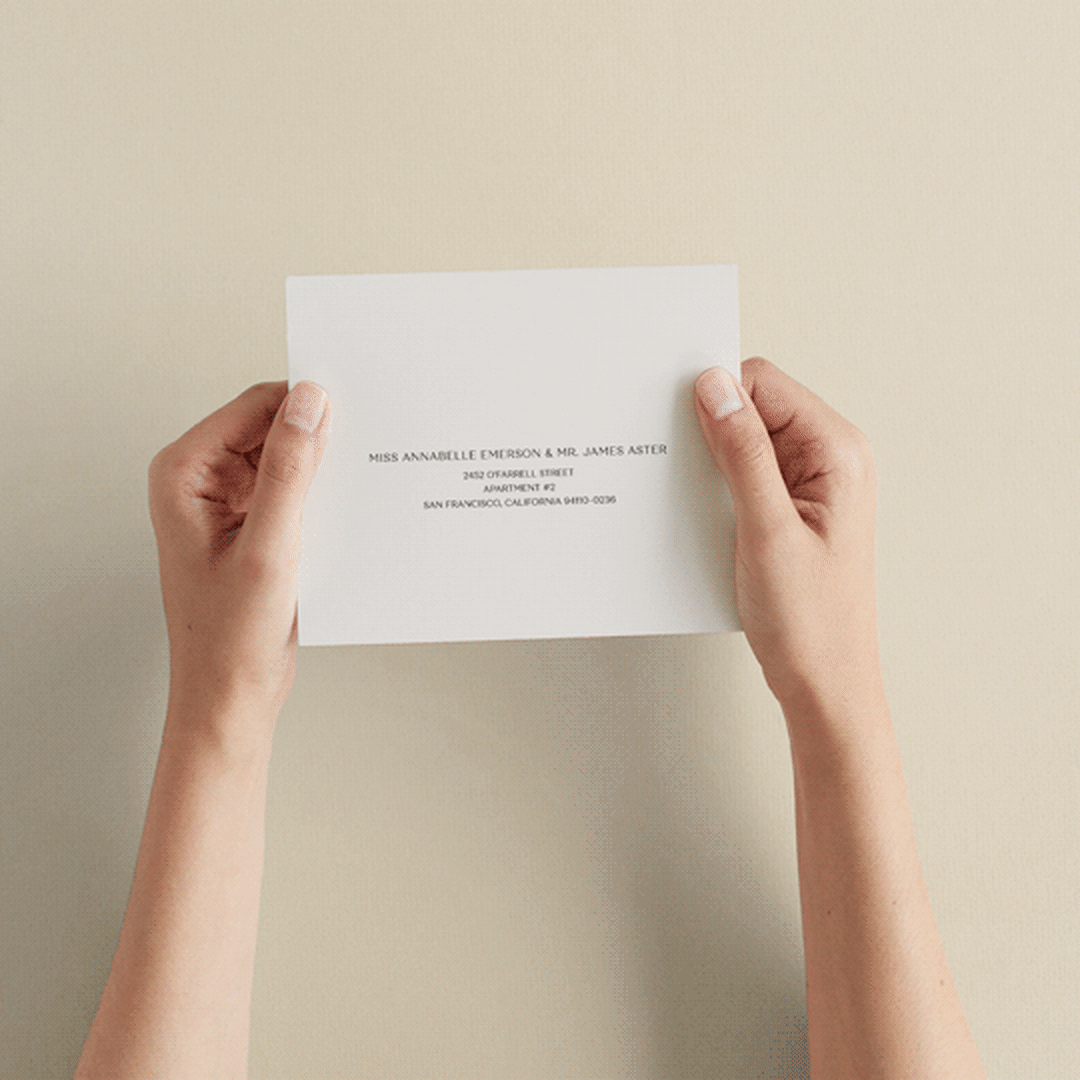 "Convergence" - Savvy Wedding Invitations in Cream by Annie Lowe - How it works