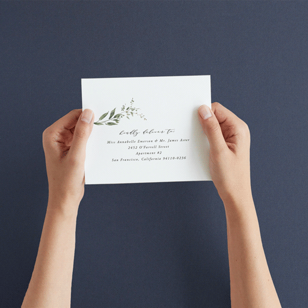 "Verde" - Savvy Wedding Invitations in Meadow by Petra Kern - How it works