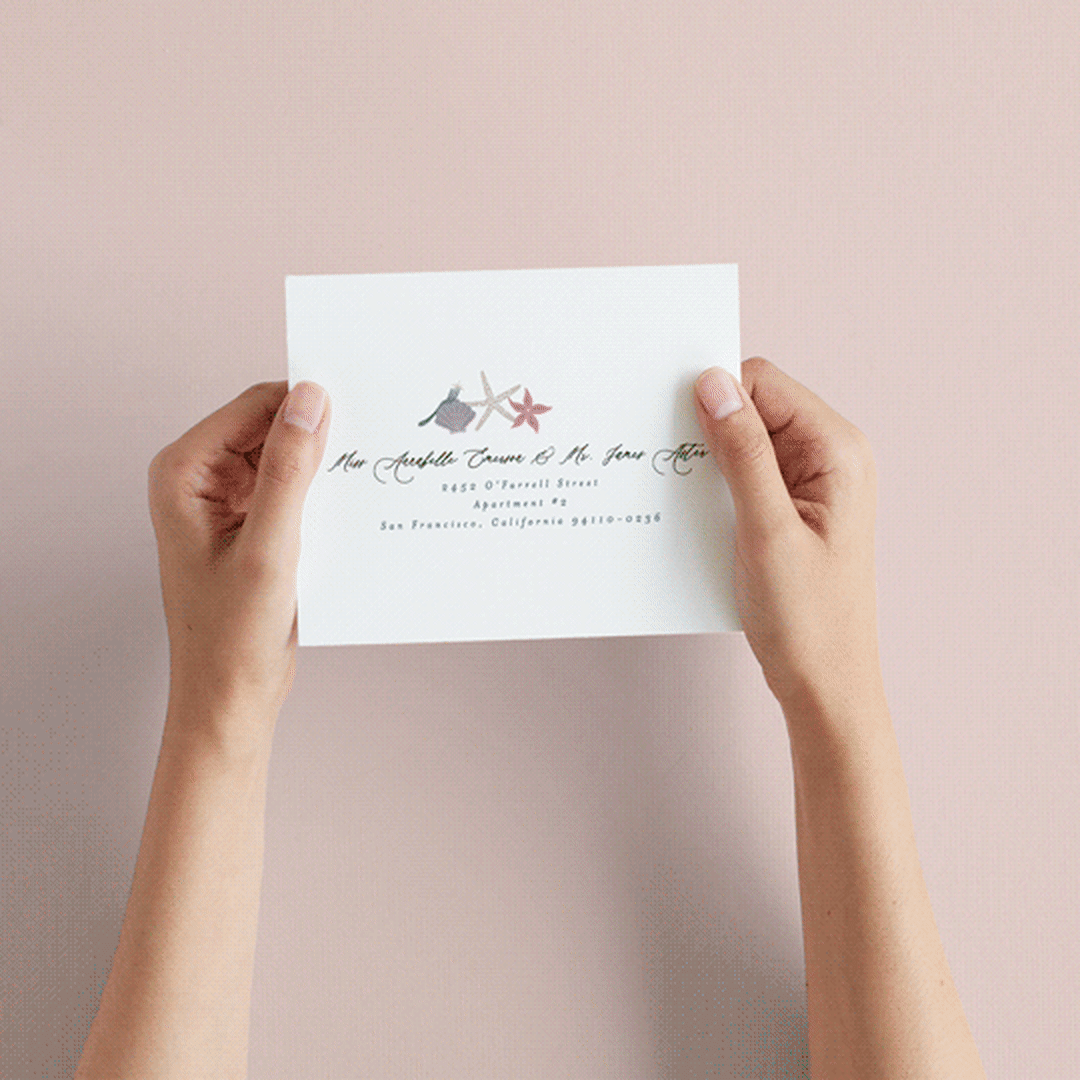 "Part Of Your World from Disney's Little Mermaid" - Savvy Wedding Invitations in Sea by Alethea and Ruth - How it works