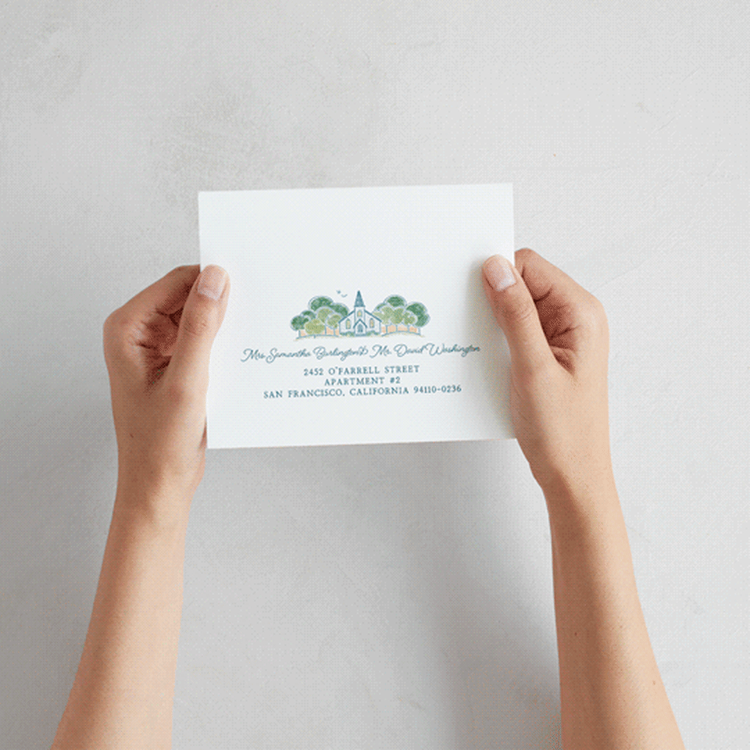 "Going to the Chapel" - Savvy Wedding Invitations in Meadow by Paper Sun Studio - How it works