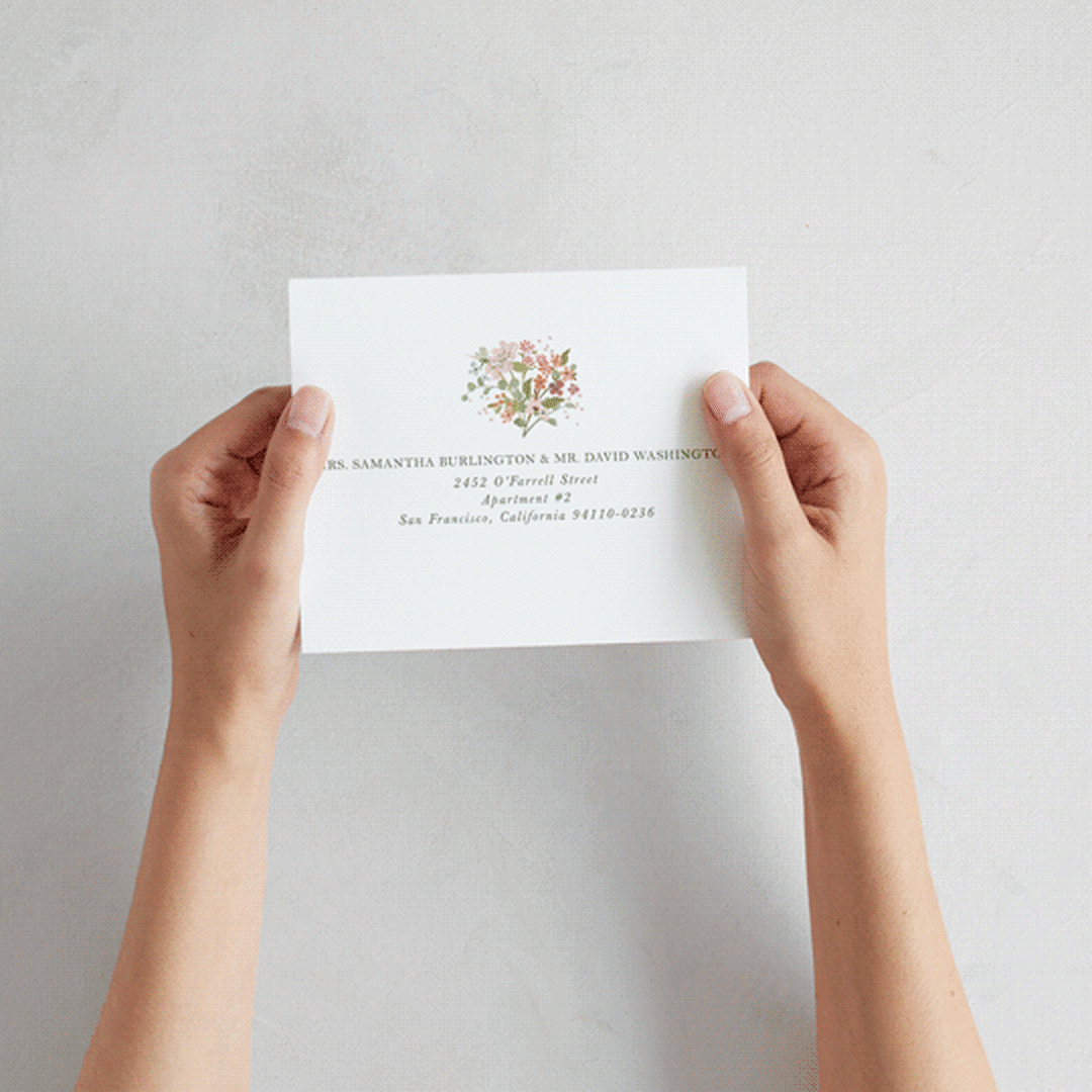 "Avery" - Savvy Wedding Invitations in Peony by Jennifer Wick - How it works
