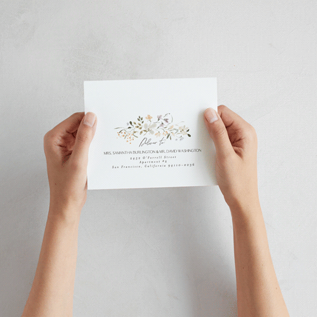 "Aster" - Savvy Wedding Invitations in Garden by Itsy Belle Studio - How it works