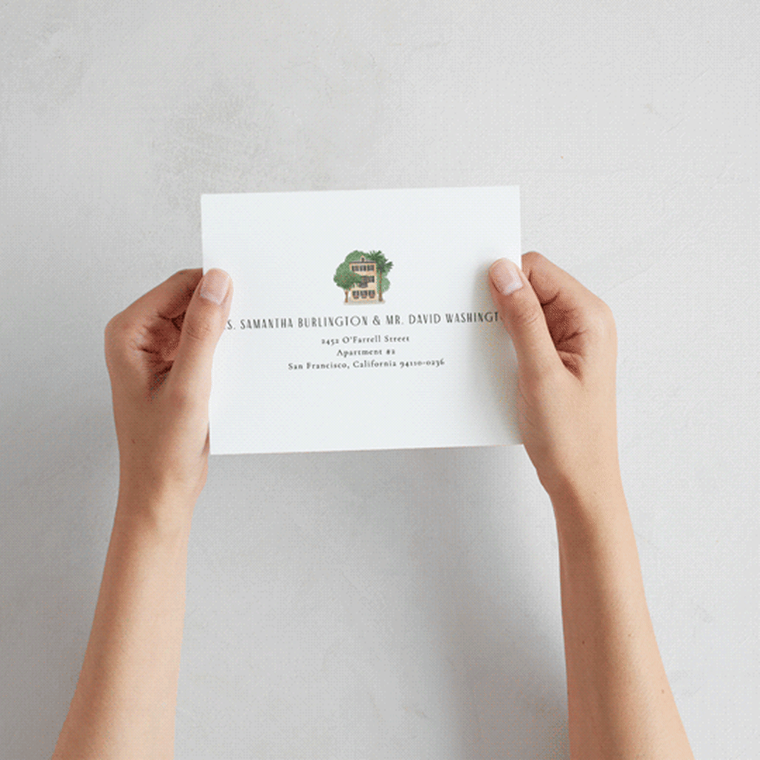"East Bay street" - Savvy Wedding Invitations in Lily by Jennifer Wick - How it works