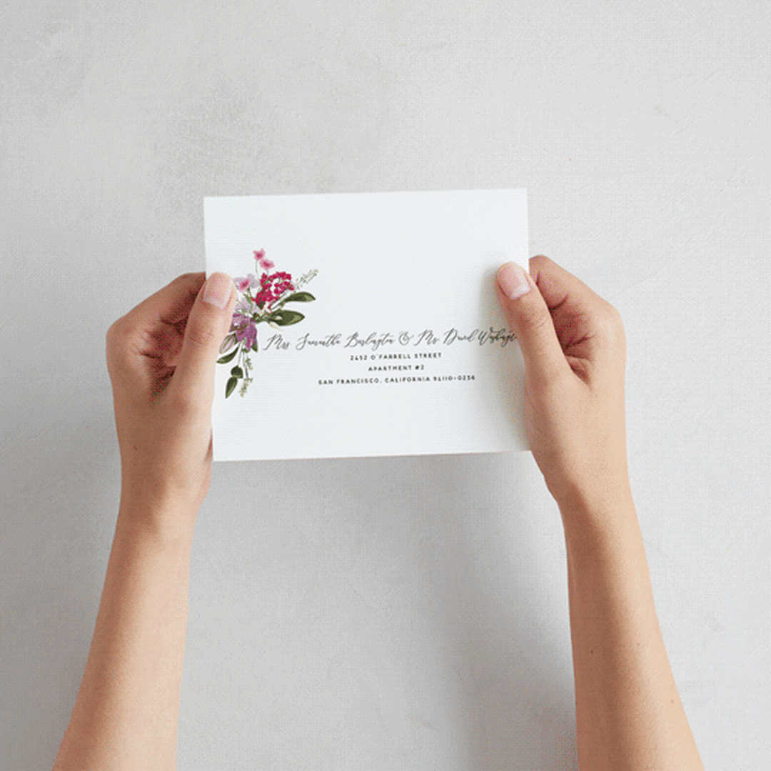 "Gather" - Savvy Wedding Invitations in Lilac by Susan Moyal - How it works