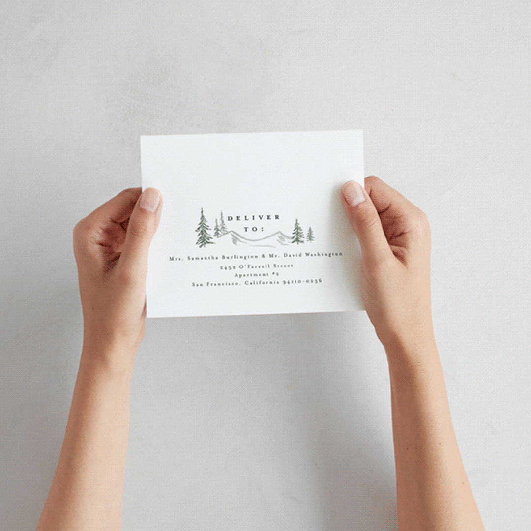 "Paradise" - Savvy Wedding Invitations in Forest by Petra Kern - How it works