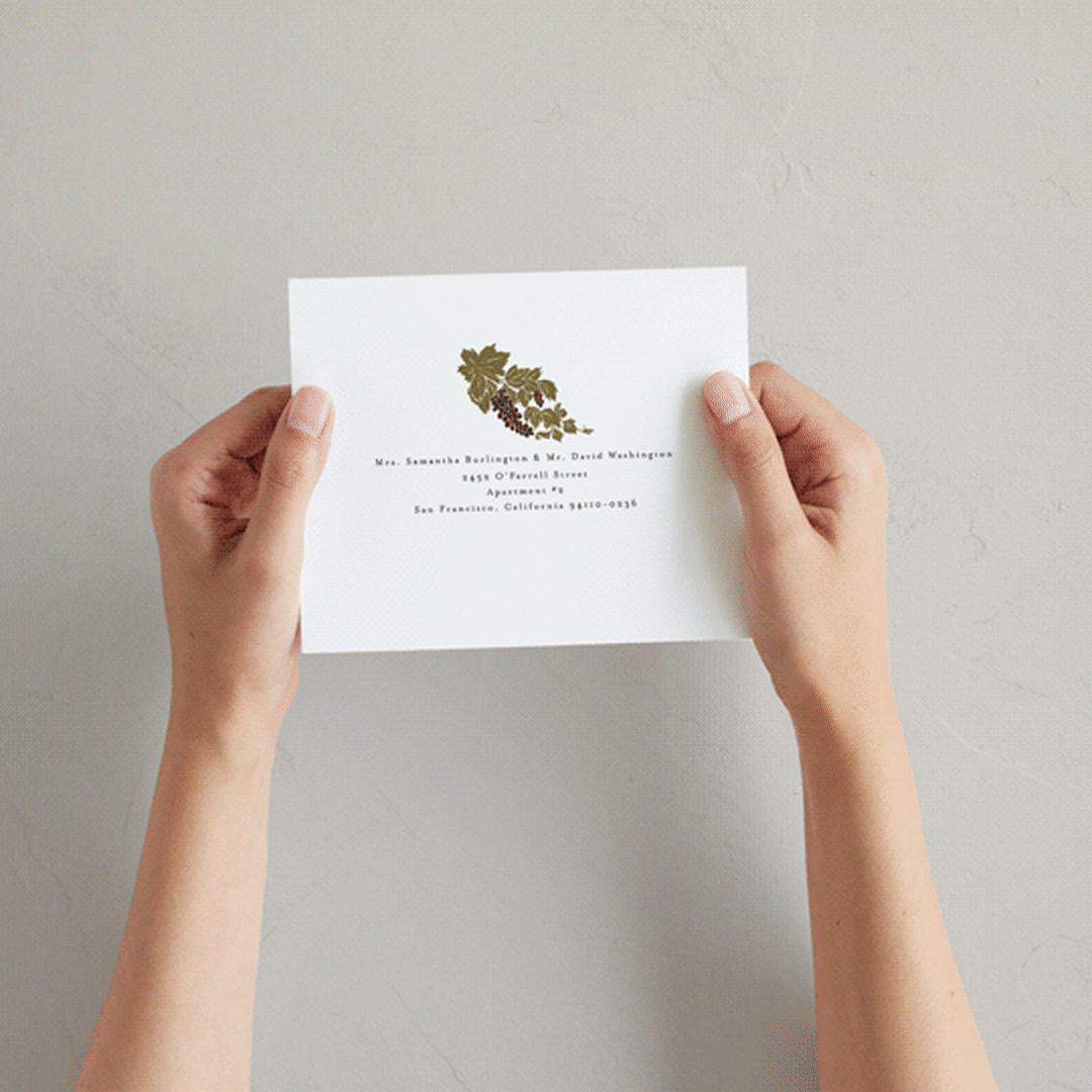 "Valley of the Moon" - Savvy Wedding Invitations in Sage by Shiny Penny Studio - How it works