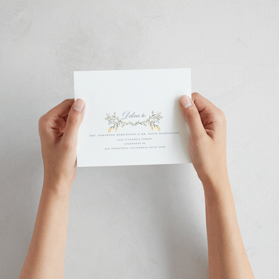 "Monogrammed" - Savvy Wedding Invitations in Spring by Petra Kern - How it works