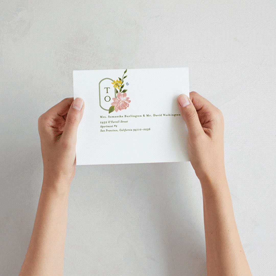 "Garland Monogram" - Savvy Wedding Invitations in Summer by Angela Marzuki - How it works