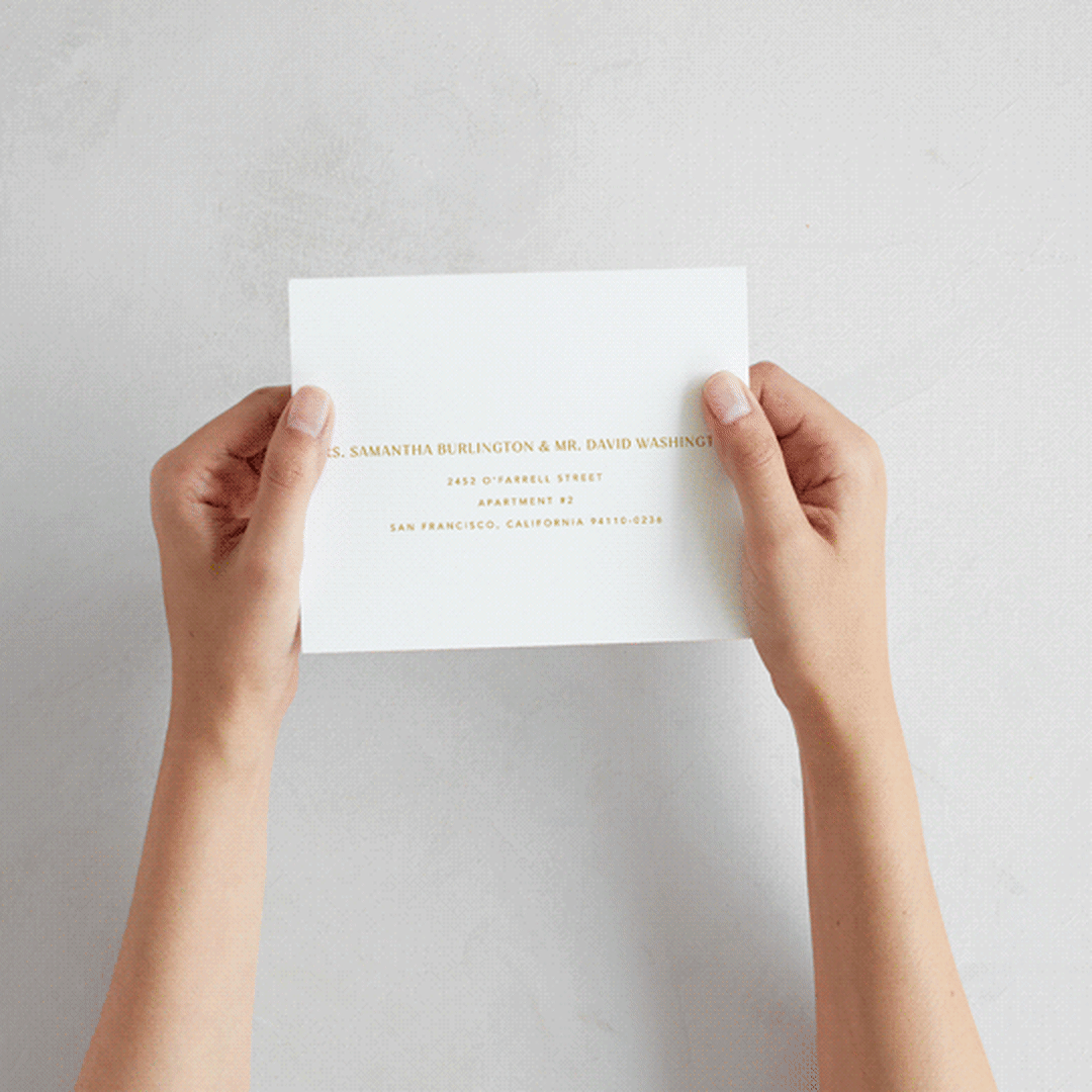 "Swoop" - Savvy Wedding Invitations in Marigold by Stacey Day - How it works