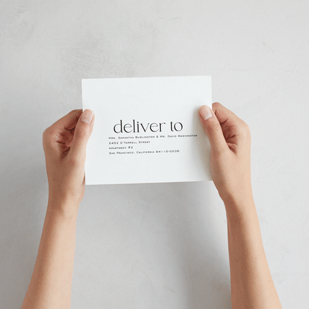 "Modern Monogram" - Savvy Wedding Invitations in Latte by Jackie Crawford - How it works