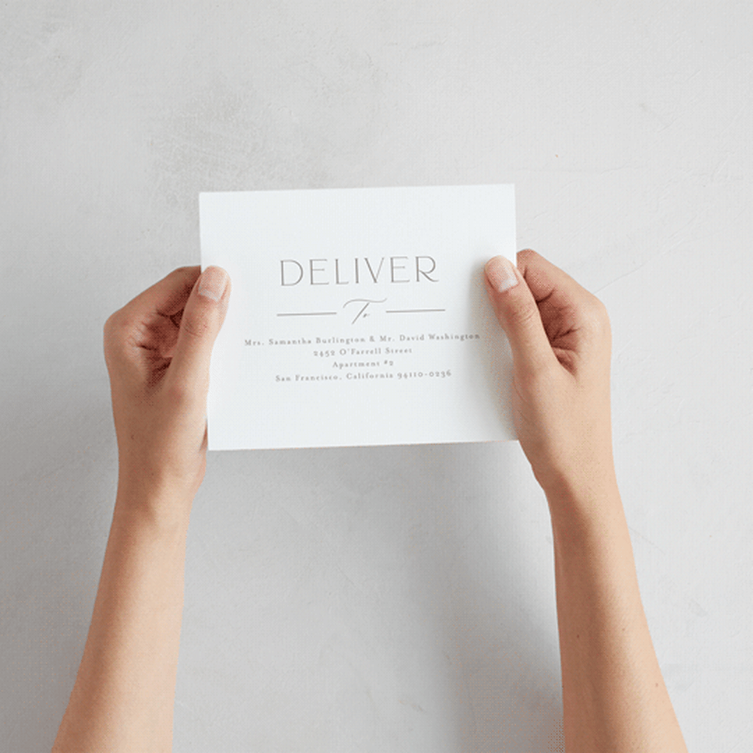 "The Hudson" - Savvy Wedding Invitations in Latte by Kristie Kern - How it works