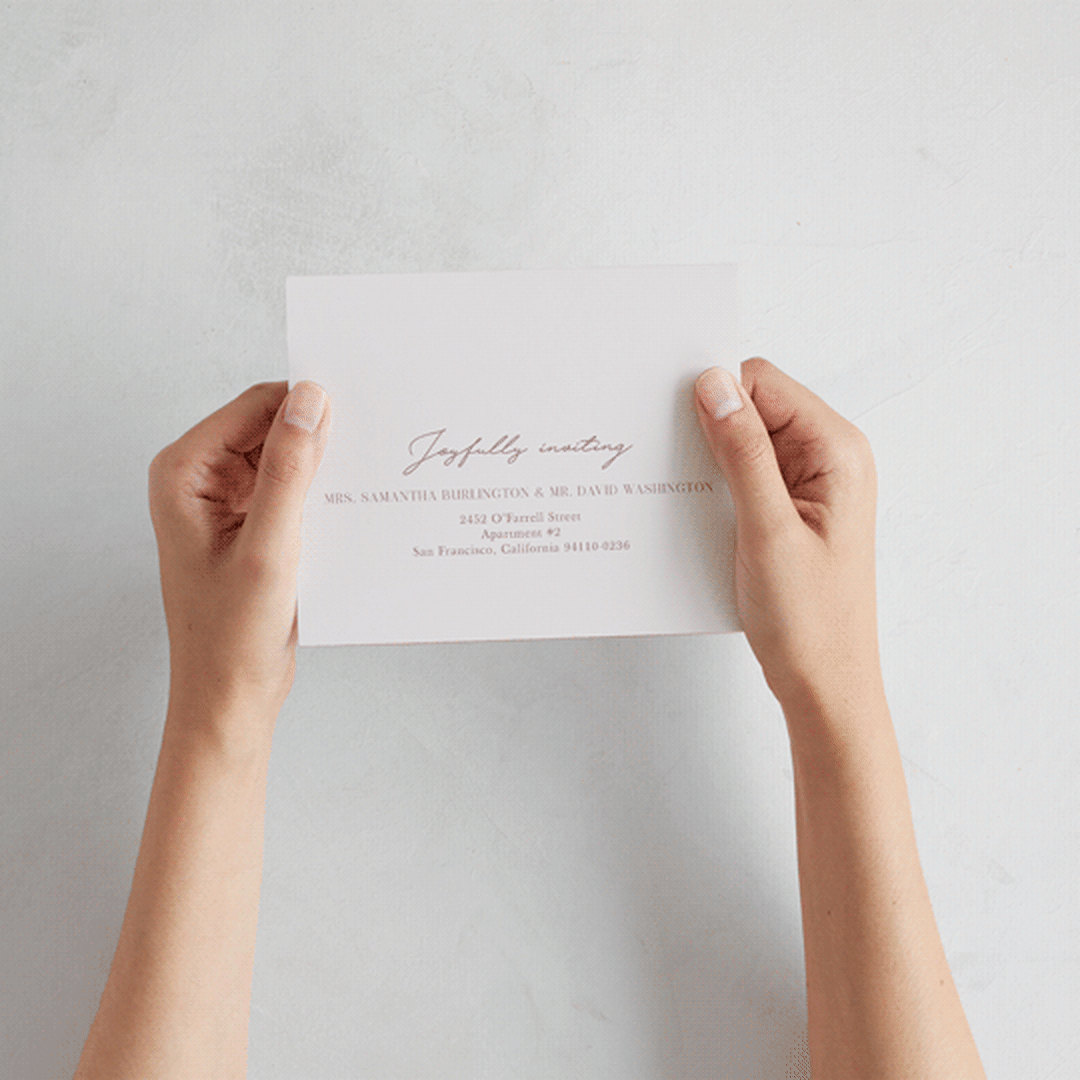 "Together" - Savvy Wedding Invitations in Romance by Kristin Oliversen - How it works