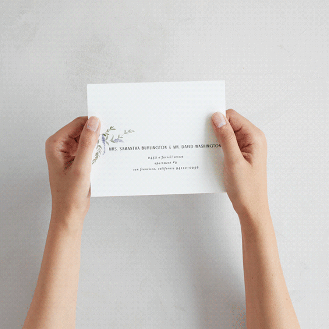 "Enchanted Evening" - Savvy Wedding Invitations in Lavender by Design Lotus - How it works