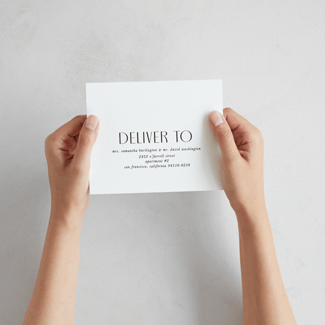 "Commonwealth" - Savvy Wedding Invitations in Ecru by That Girl Press - How it works