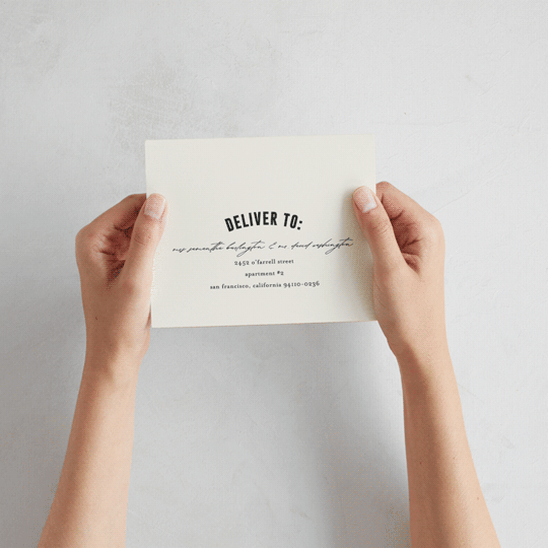 "Spin" - Savvy Wedding Invitations in Cream by Pixel and Hank - How it works