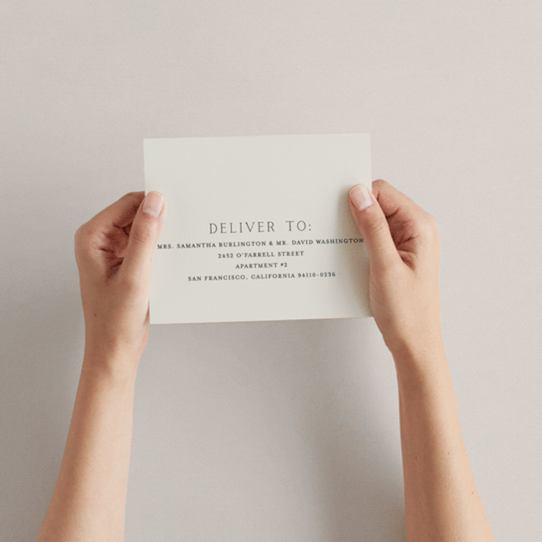 "In Love" - Savvy Wedding Invitations in Linen by Vanessa Doyle - How it works