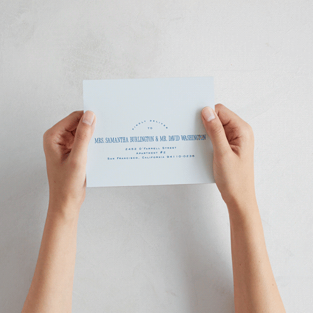 "Riviera" - Savvy Wedding Invitations in Ocean by Kelly Schmidt - How it works