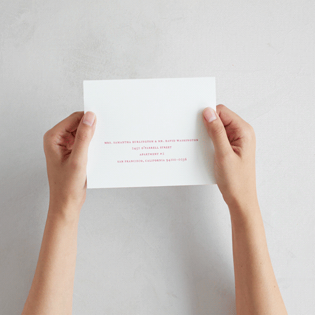 "Everlasting" - Savvy Wedding Invitations in Carnation by Jennifer Postorino - How it works