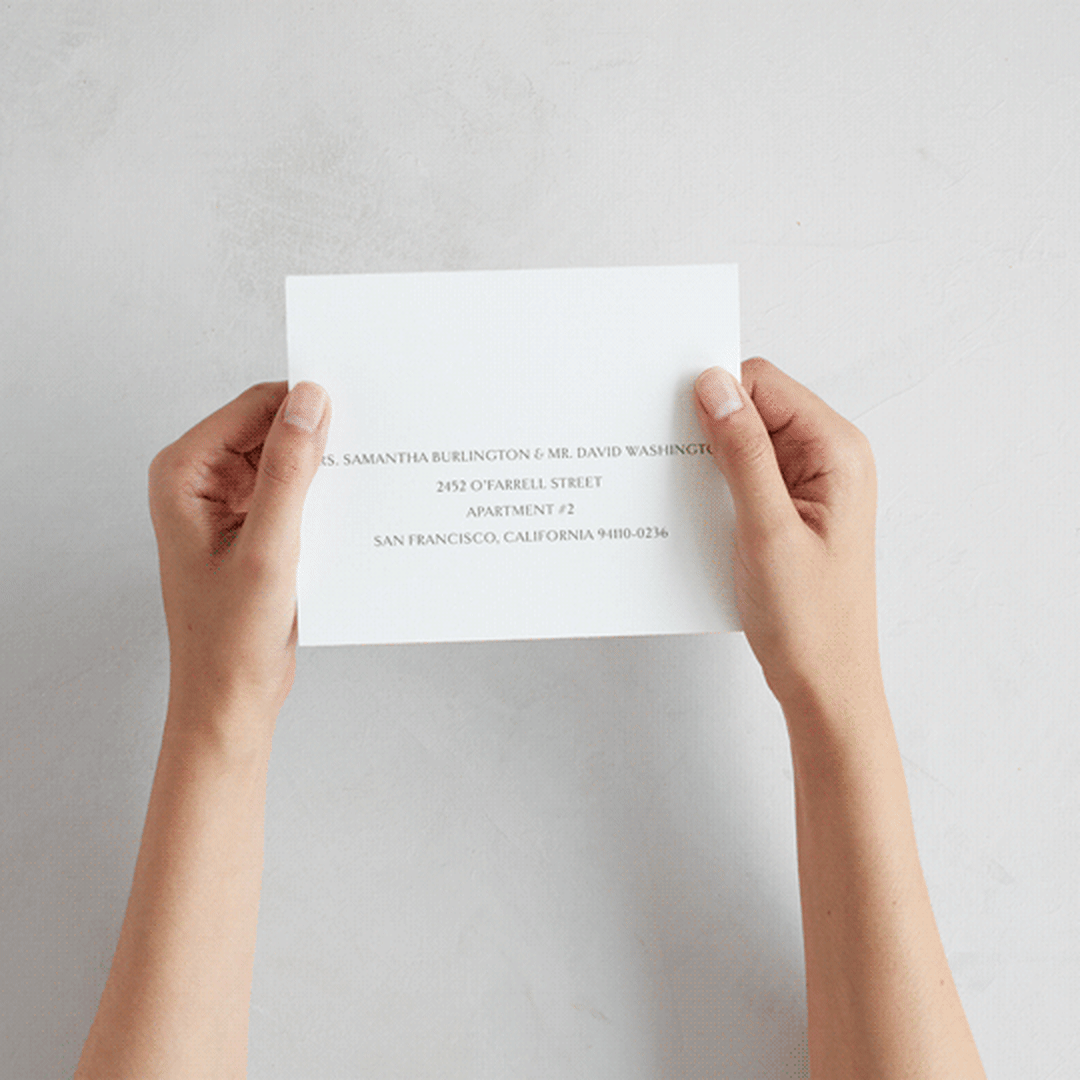 "Boulevard" - Savvy Wedding Invitations in Moss by Megan Davis - How it works