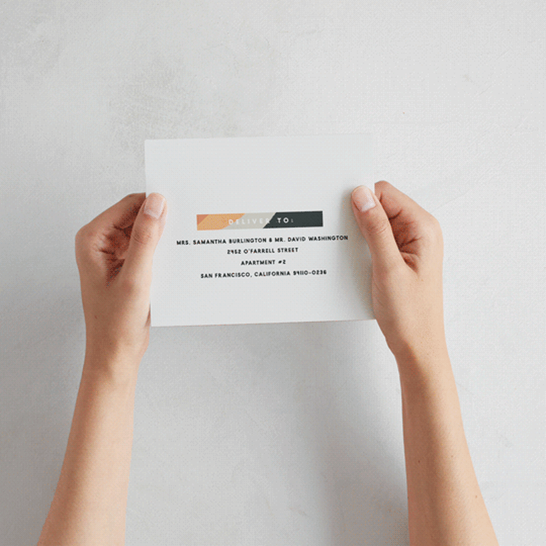 "Canyon Wall" - Savvy Wedding Invitations in Sunset by Robin Ott - How it works