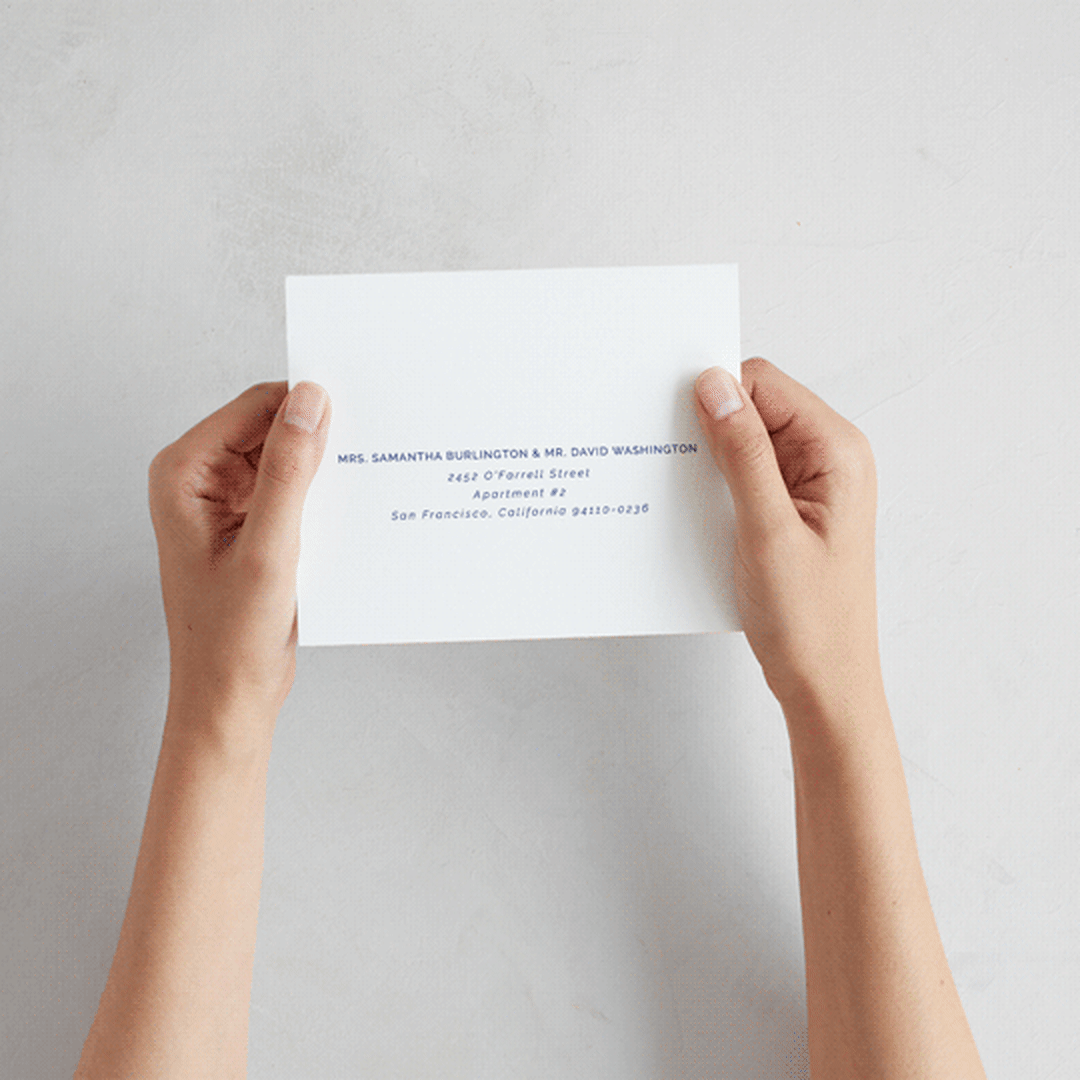 "Santorini" - Savvy Wedding Invitations in Cerulean by Zani van Zyl - How it works