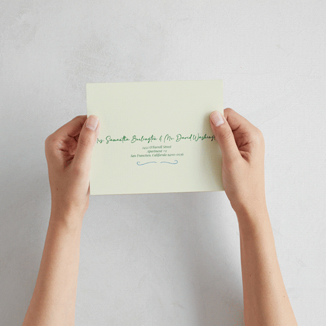 "The Pairfect" - Savvy Wedding Invitations in Waterlily by Helena Vitto - How it works
