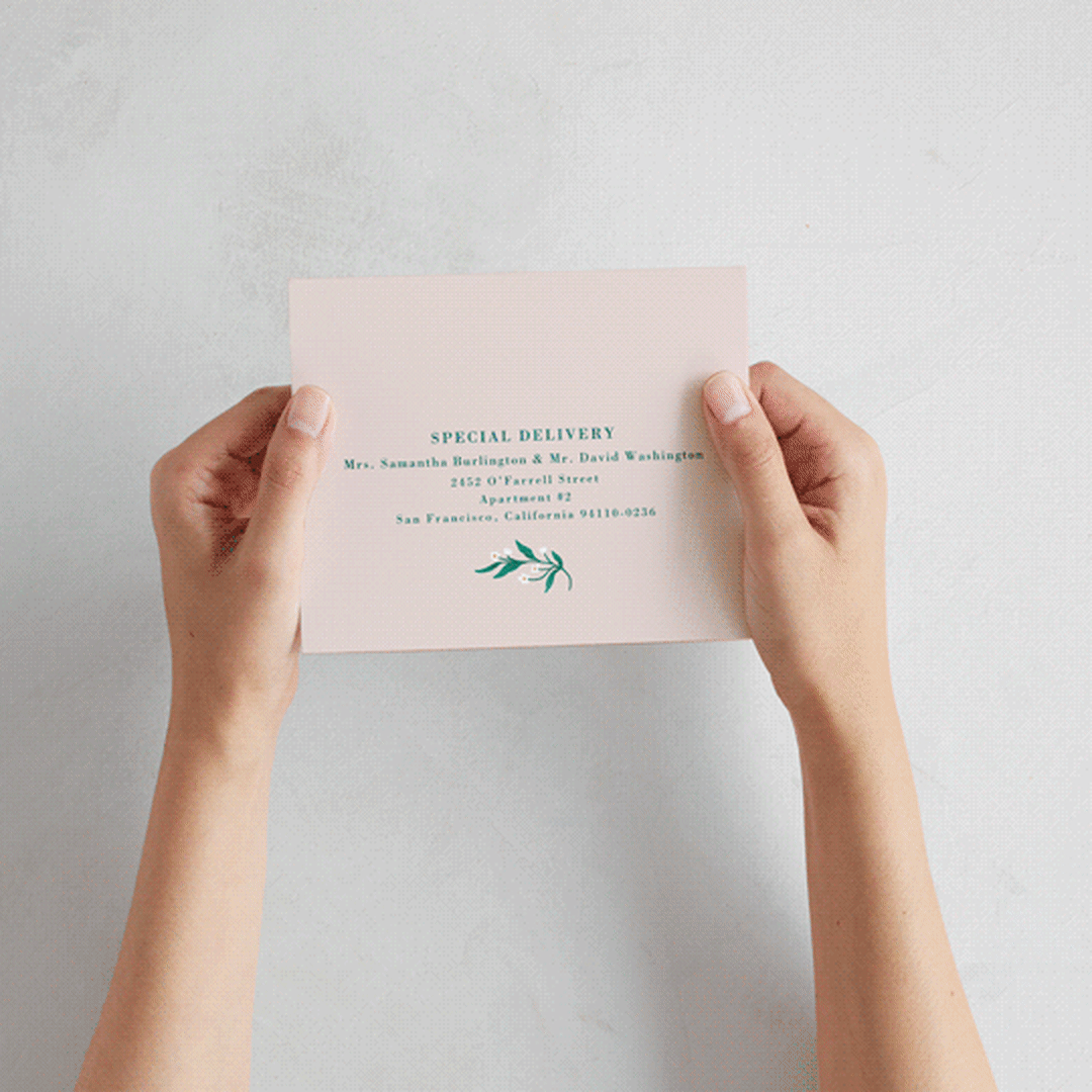 "Le Jardin" - Savvy Wedding Invitations in Petal by Elly - How it works