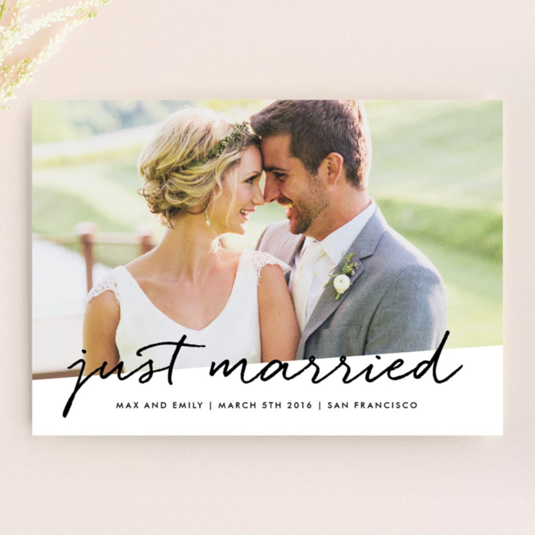 "Scripted" - Wedding Announcements in Cloud by Roxy Cervantes - Front