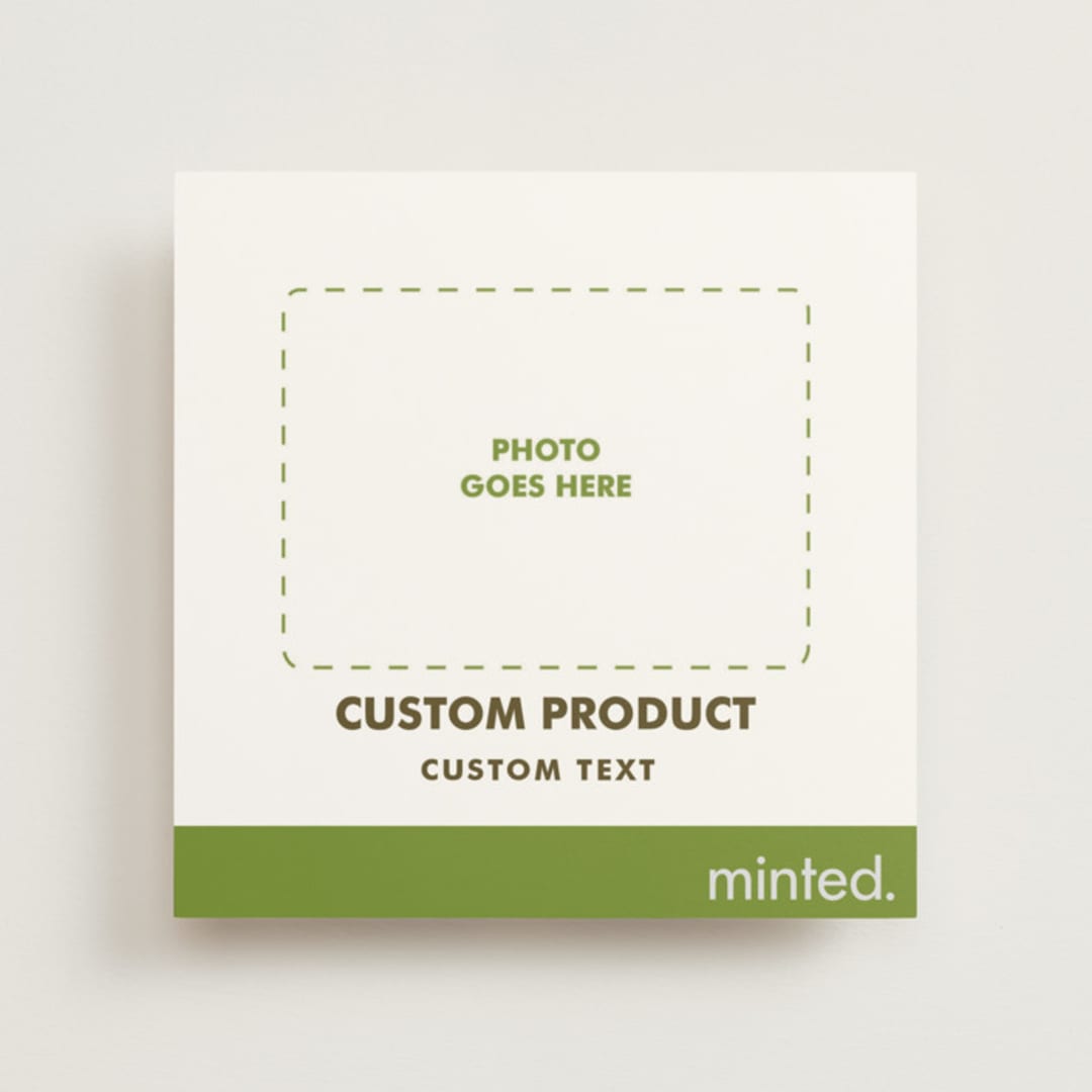 "Square Custom" - Wedding Announcements in Charcoal by Minted - Front