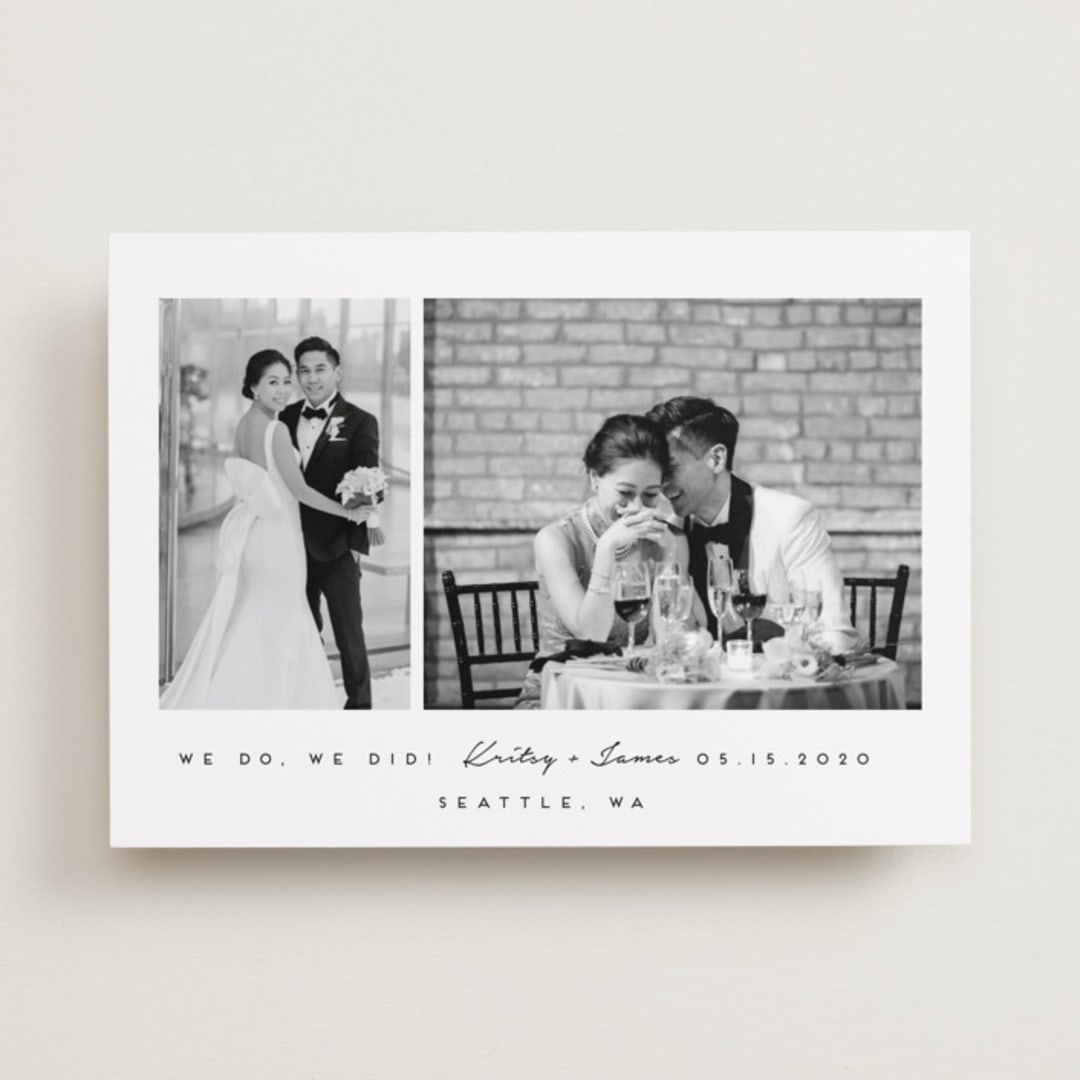 "meant to be" - Wedding Announcements in Tuxedo by Angela Garrick - Front