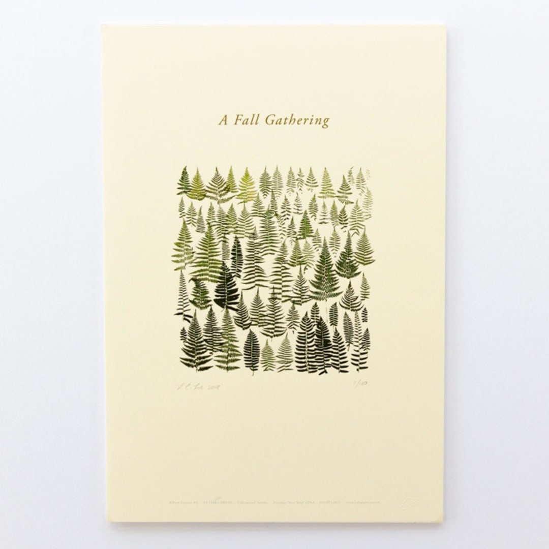 "Albers Leaves #4 Fall Gathering" - Limited Edition Fine Art Print in multicolorassorted-colors by Dana Williamowsky