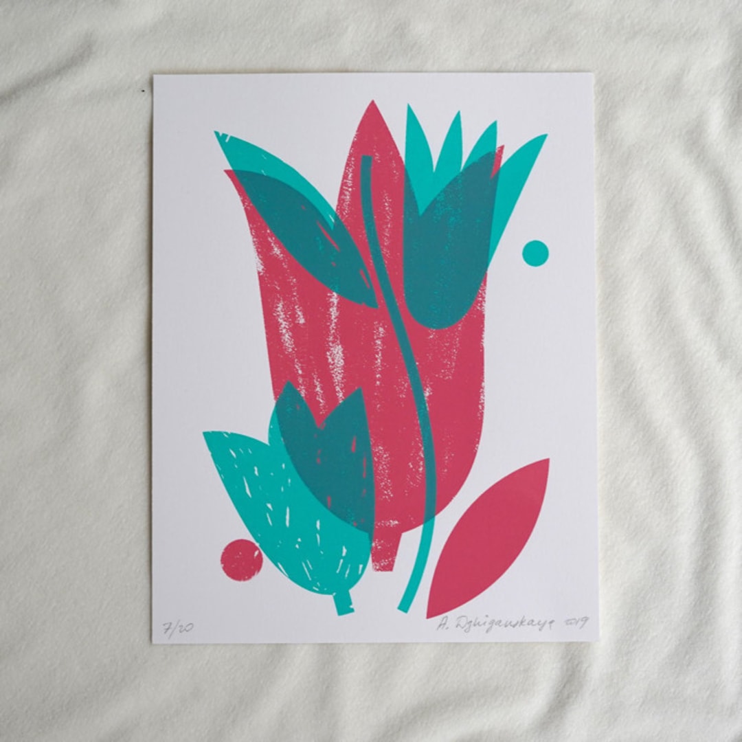 Limited Edition Silkscreen Art Print two colors