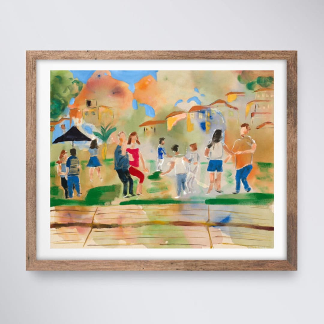 "Dancers in Lisbon" - Limited Edition Fine Art Print in multicolorassorted-colors by Suzanna Toole