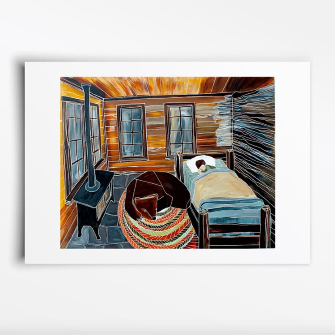 "Sweet Dreams" - Limited Edition Fine Art Print in brown by Sarah Fitzgerald