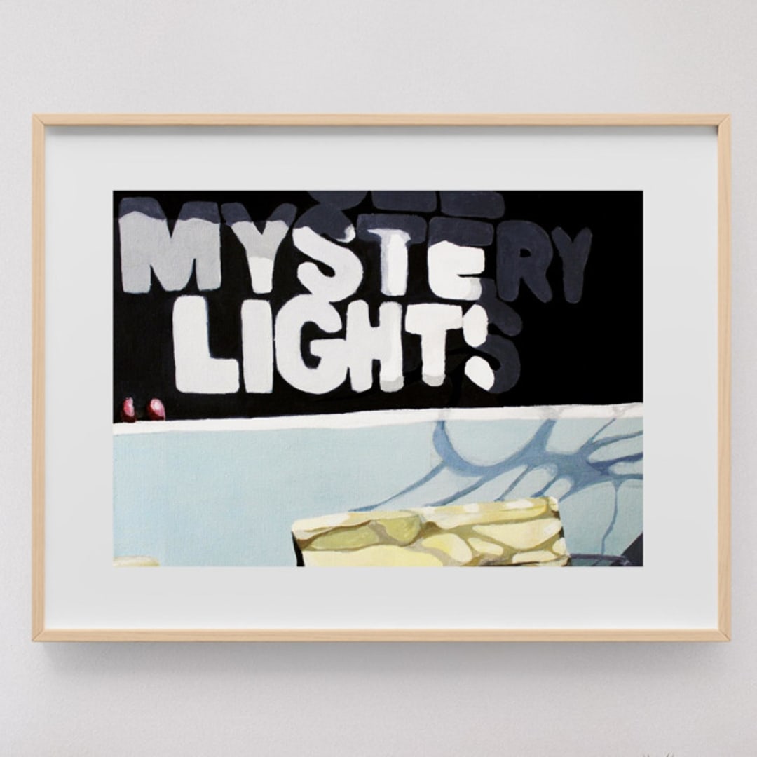 "Mystery Lights - Marfa Days 2" - Limited Edition Fine Art Print in blue by Stephanie C Martinez