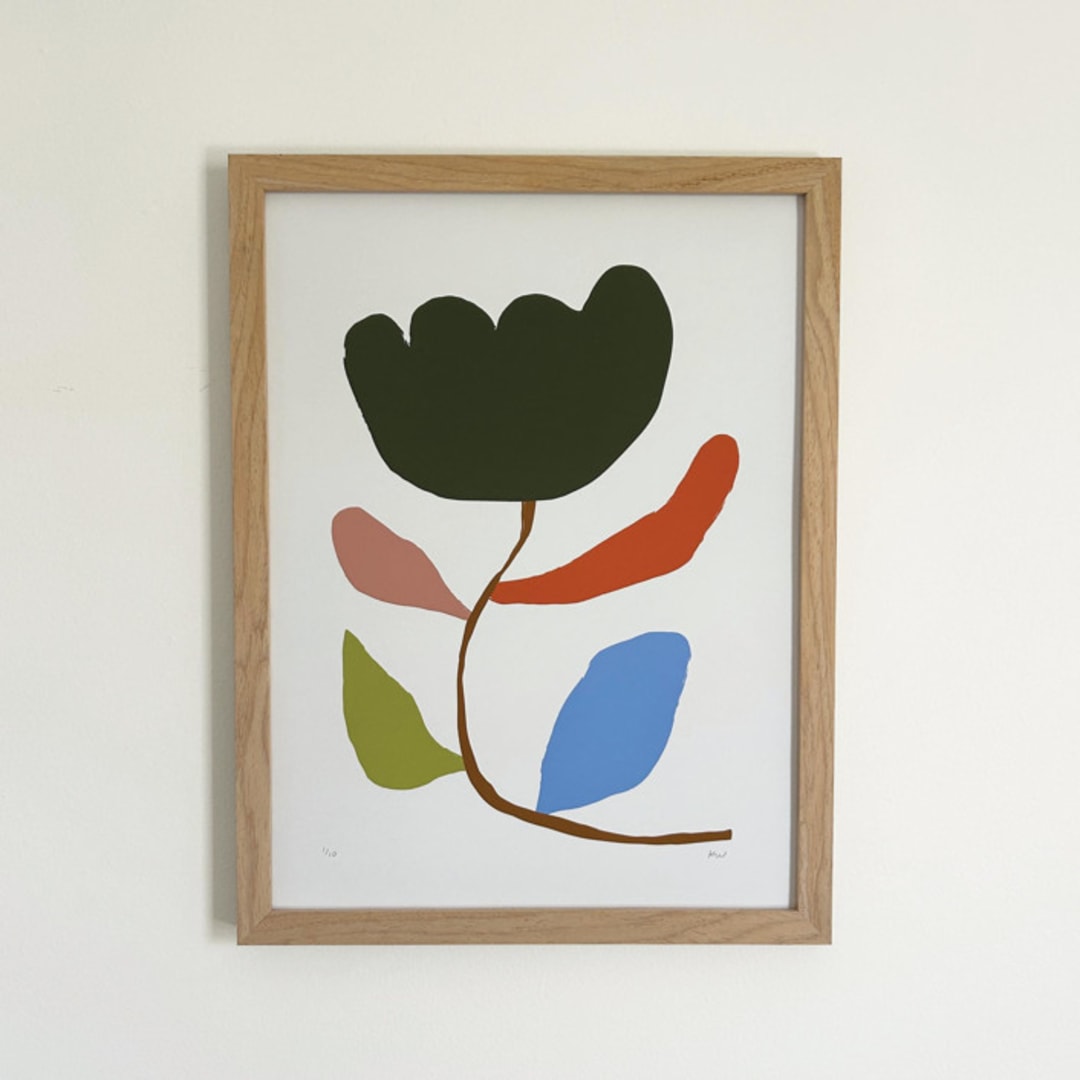 "Wildflower Green" - Marketplace Art Prints in green by Kelly Watkins