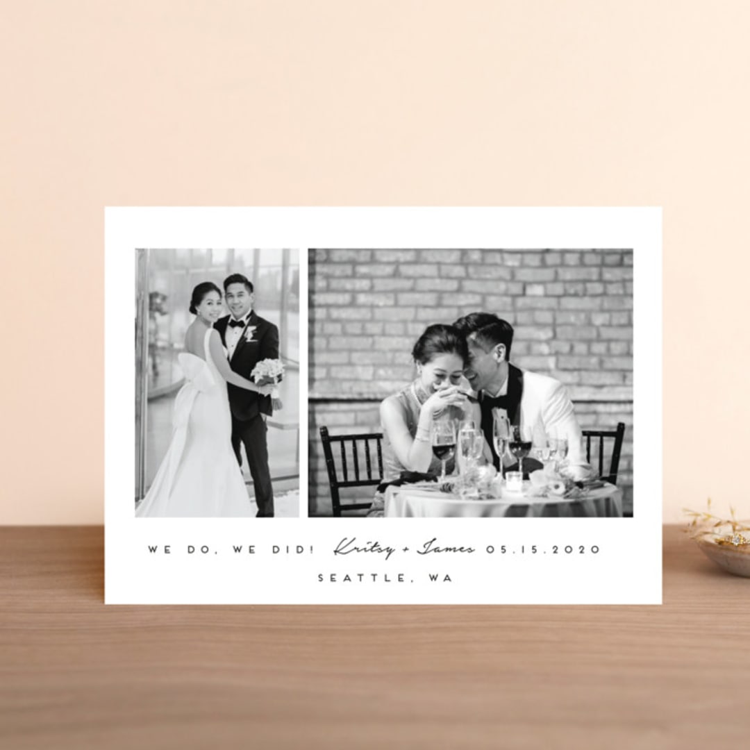 "meant to be" - Wedding Announcements in Tuxedo by Angela Garrick - Front