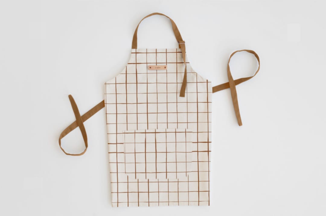 "Montauk" - Apron in Cocoa by Carolyn Nicks - Personalizable Apron